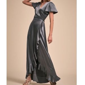 BHLDN Phoebe dress in hydrangea